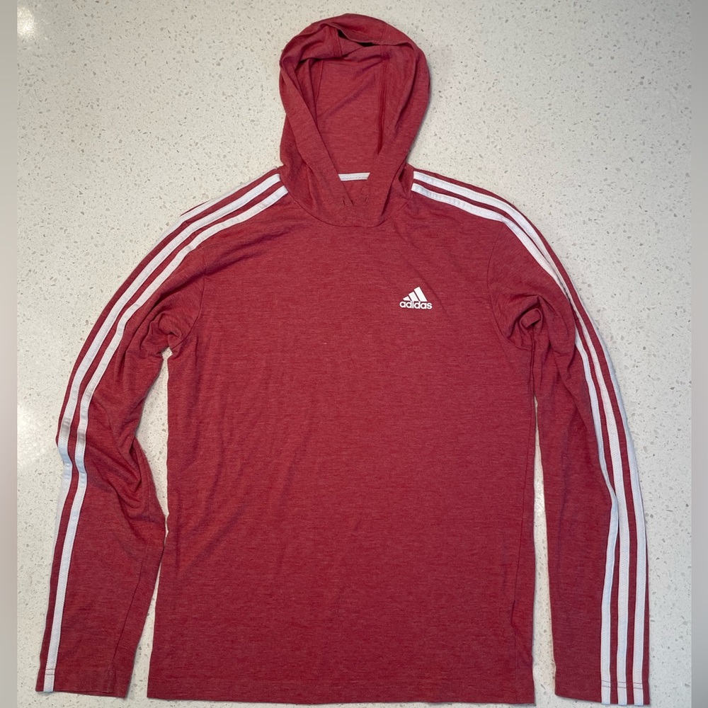 Adidas Men’s AeroReady Primegreen Hoodie - Salmon - Size S